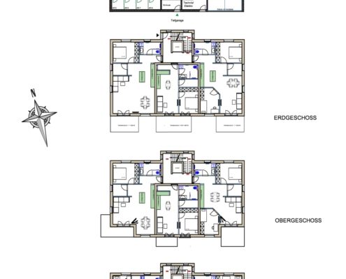 KGM Immohaus - Haag/Lerchenberg Haus 6b, Grundrisse alle Geschosse